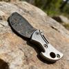 1/2PCS Alloy Coin-shaped Circular Accessory Pocket Knife Portable Keychain EDC Cutter Bottle Opener For Opening Packages And Box