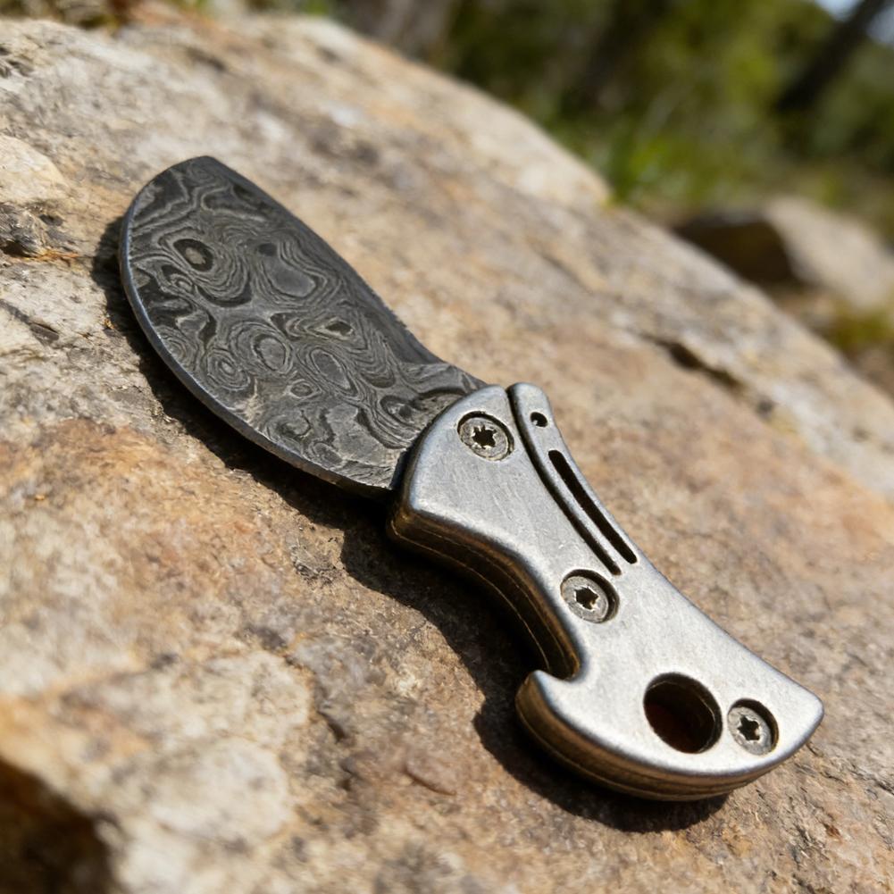 1/2PCS Alloy Coin-shaped Circular Accessory Pocket Knife Portable Keychain EDC Cutter Bottle Opener For Opening Packages And Box