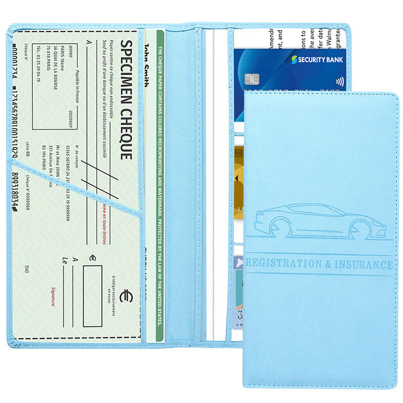 Car Document Holder Car Registration And Insurance Holder Auto Truck Compartment Accessories For Essential Information Driver