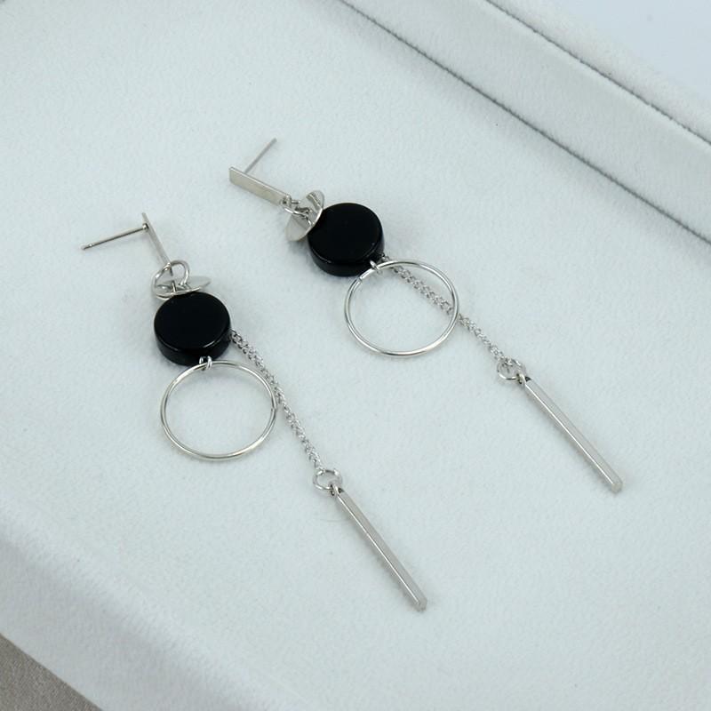 New Fashion Long Drop Earrings for Women Flower Star Moon Heart Butterfly Wings Crystal Pearl Round Geometry Tassel Ear Zircon