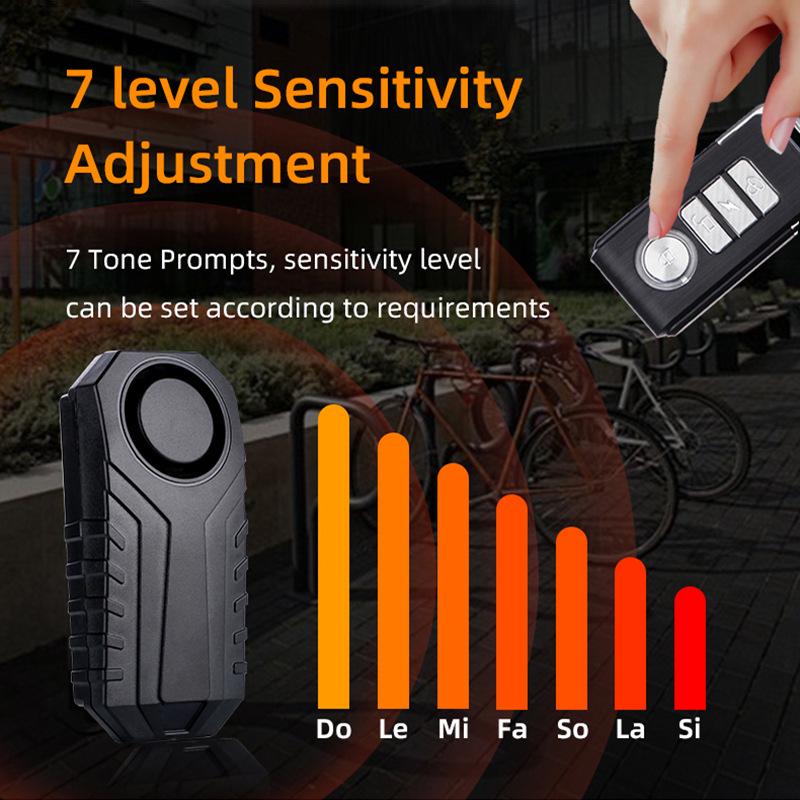Cross-border Wireless Bicycle Anti-theft Alarm with Remote Control and Vibration Sensor SF22R