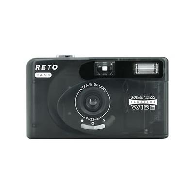 RETO PANO 35mm Film Camera - 22mm Wide-Angle Lens, Panorama, Easy Switch, Cinematic Mode, Lens Cover, Built-in Flash, Reusable (Film and AAA Batteries