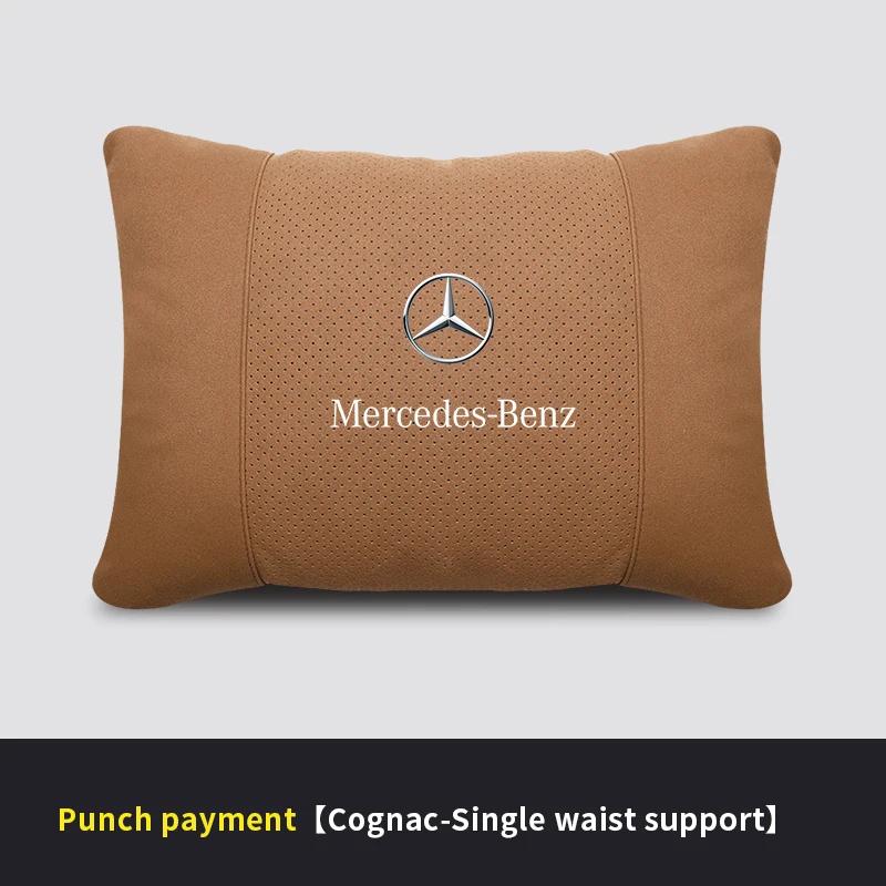 Car Sticker Mercedes Benz A B C E S V Class GLB GLC GLE Sprinter Pilot SLK SLC W203 W204 ML Car Headrest Neck Support Seat Soft