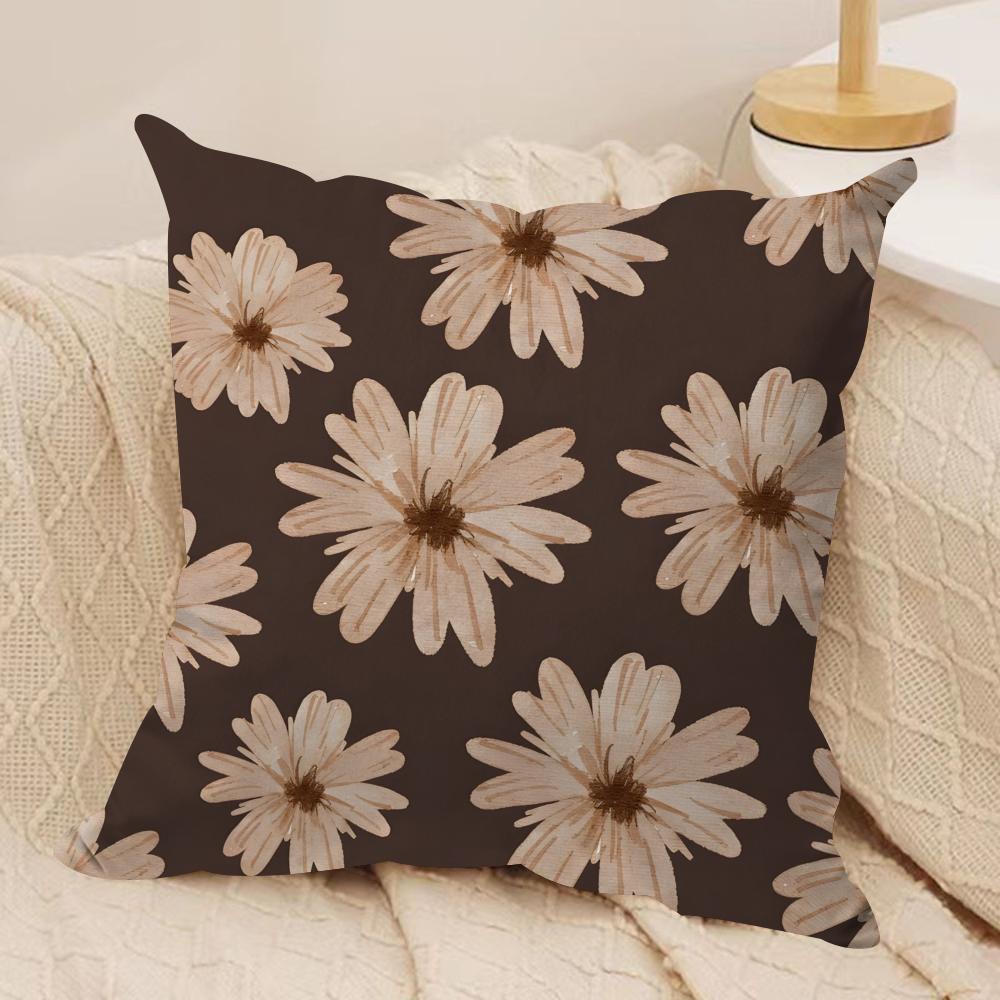 Fashion Simple Geometric Cushion Cover Soft Plush Fabric Double-Sided Printed Sofa Cushion Cover for All Seasons Home Decor Gift