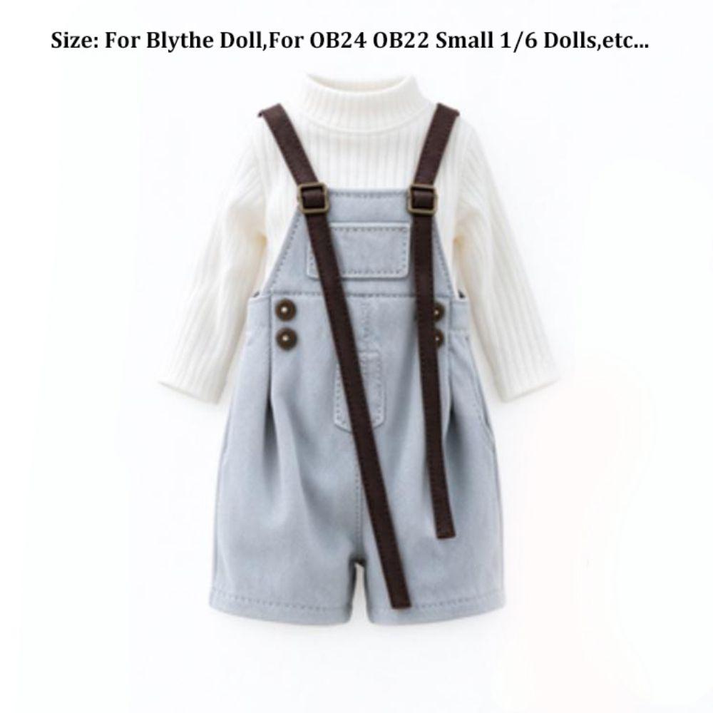 Fashion Sweater Pleated Skirt Set Princess Dresses For Blythe Doll/For OB24 OB22 Small 1/6 Dolls