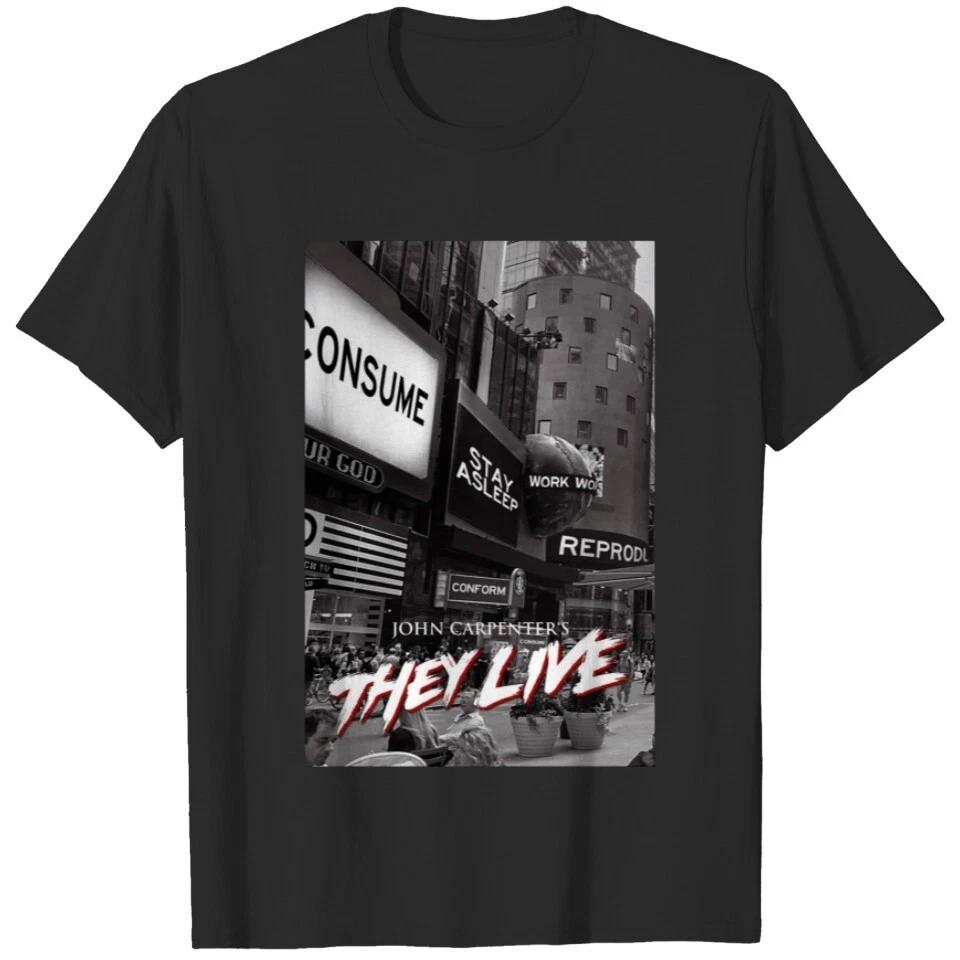 New They Live - John Carpenter Film T-shirt L