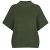 Shop   Women S Plain Mock Neck verSatile midSeaSon SS Knit Black Bom Wkn260045