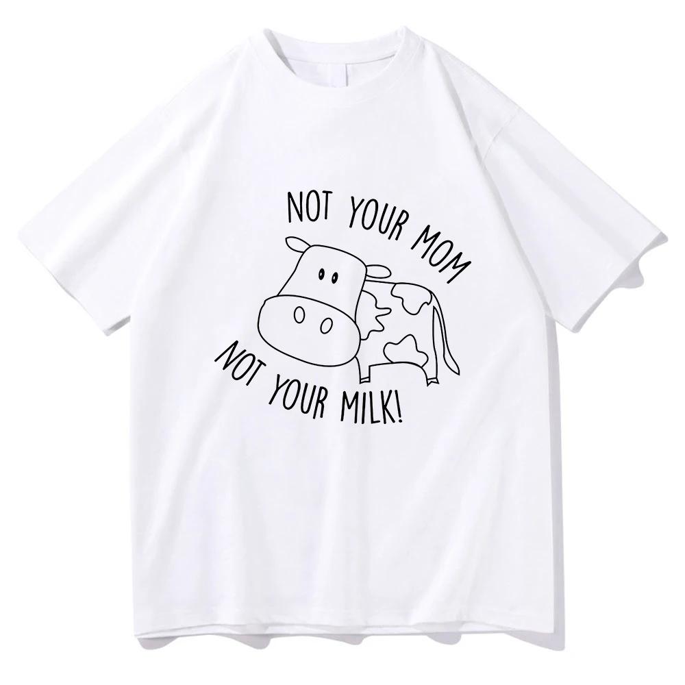 

Не твоя мама Не твое молоко Футболка Пей свое молоко Смешная мужская/женская одежда Харадзюку Винтажные топы Унисекс Хлопковые футболки с графикой XXXXL