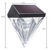 Diamond Solar Fence Light Solar Deck Light Outdoor Waterproof Solar Step Light Solar Wall Light For Garden Yard Patio Stair Post