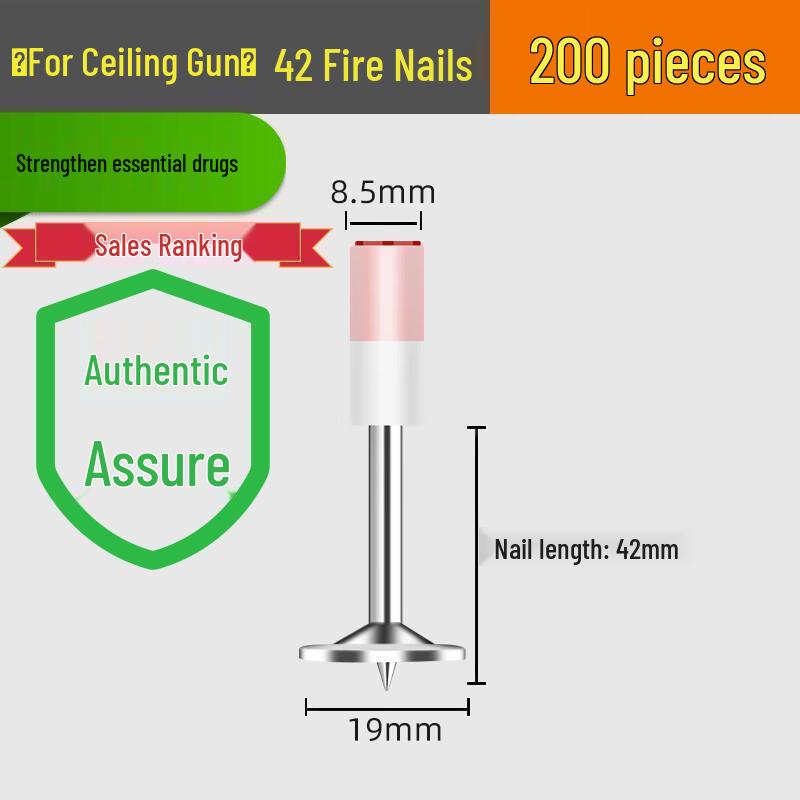 Powder Actuated M8 Ceiling Pipe Clamp Nail Gun with One-Piece Fire Protection Steel Nails