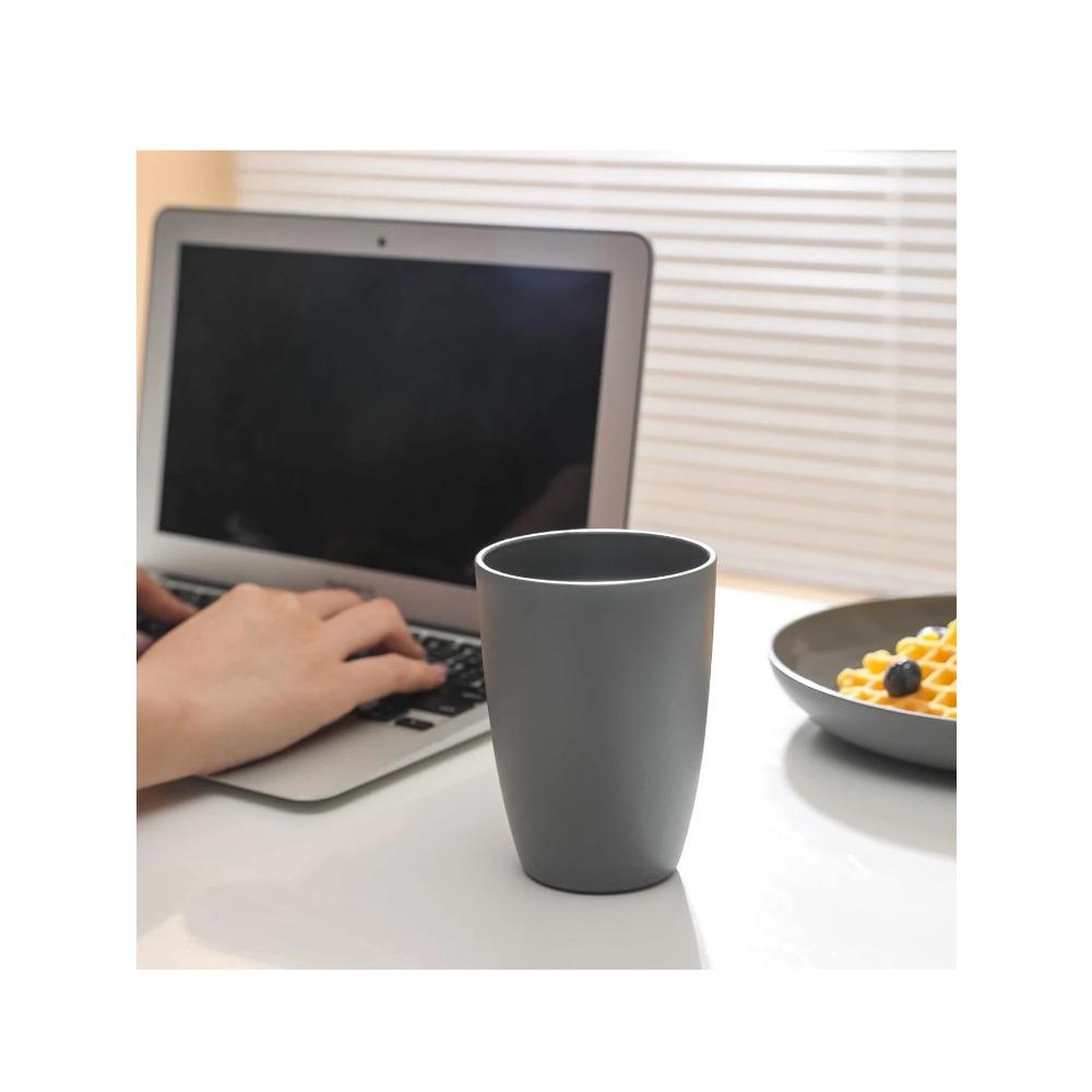 2/4/6pcs Grey Plastic Cup Reusable Suitable for Home Kitchen Restaurant Picnic Camping RV Drink Soda Milk Juice