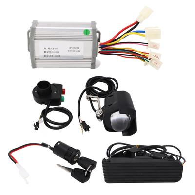 48V 1000W Aluminiumlegierung Pedal Gaspedal Controller Scheinwerfer und Schalter Elektrofahrrad Umbausatz zum Aufrüsten