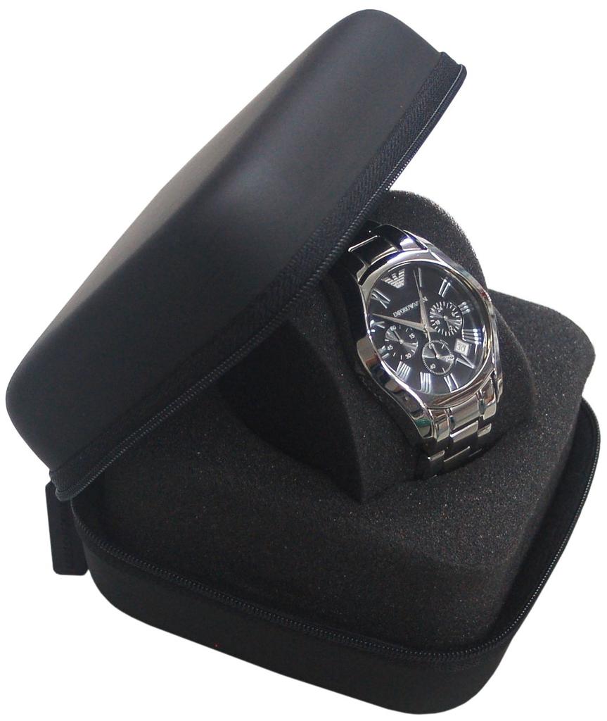 IGIMI Luxury Watch Box for Single Watch, Matte Black, BI324185, Officially Imported