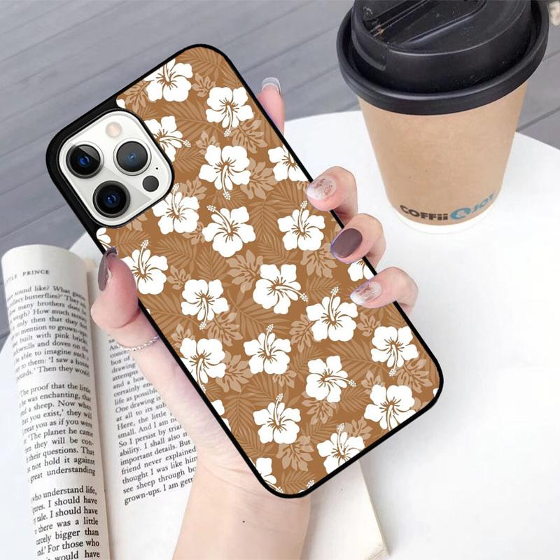 Hibiscus Flowers Floral Hybrid Mobile Phone Cases Cover For iPhone 17 Air 16 15 14 12 13 11 Pro MAX Apple Plus Coque