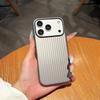 Trendy 3D Corrugated Stripe Shockproof Phone Case For iPhone 17 16 15 14 13 12 Pro Max Business Luggage Hard Protect Cover Funda
