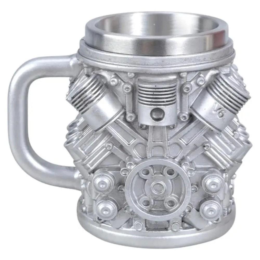 Kitchen Drinkware Car Engines Themed Coffee Mug Rust-Proof Stainless Steel Coffee Cup  Home Decor