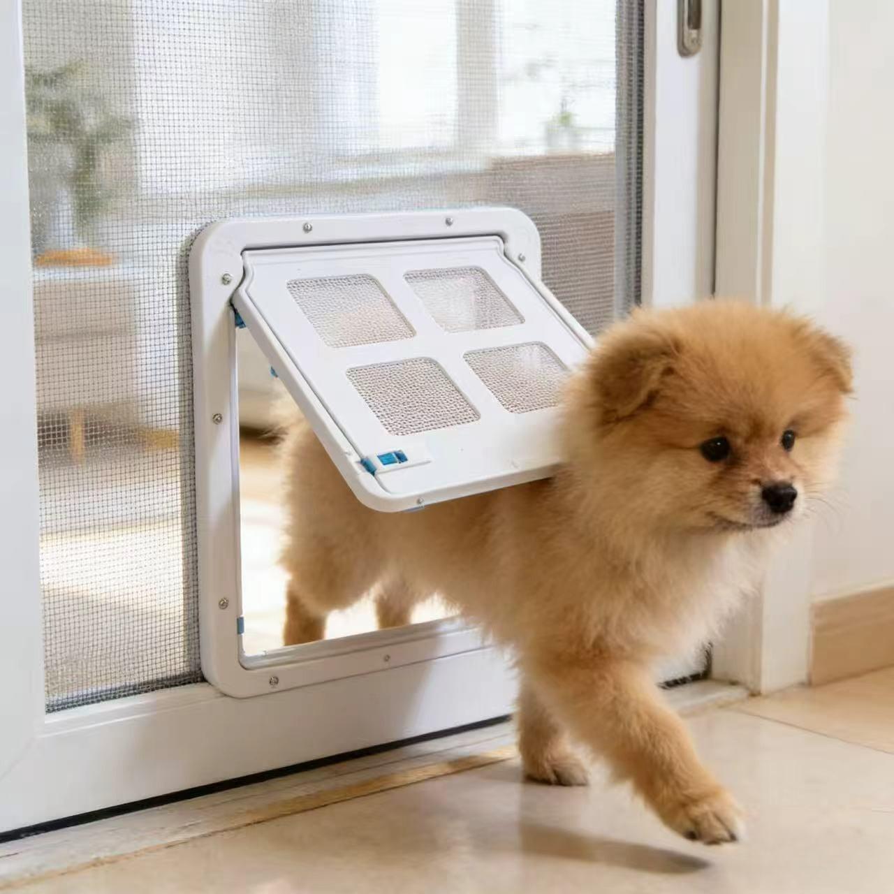 High-Quality Dog High-Quality Door High-Quality For High-Quality Sliding High-Quality Door,Lockable High-Quality Dog High-Quality Screen (WHITE,43X37) белый