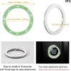 Kewucn Bling Crystal Double Rhinestone Car Engine Start Decoration Ring, Sparkling Push Start Button Sticker, Key Ignition & Knob Ring Decoration,