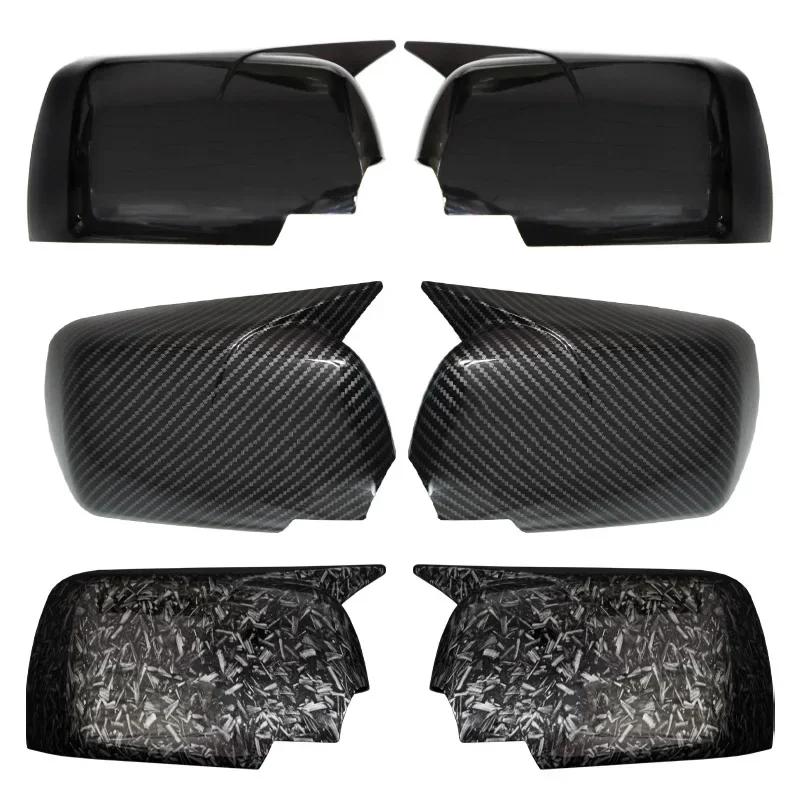 2pcs 2025 New M Look Mirror Covers for BMW X5 E53 1999-2006 Glossy Black Rearview Side Mirror cover Caps