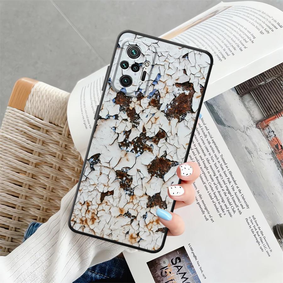 Case for Xiaomi Redmi Note 10S 11 13 12 Pro Plus 12S 9s 10 9 8 Pro 11S Funda Phone Cover Retro Rust