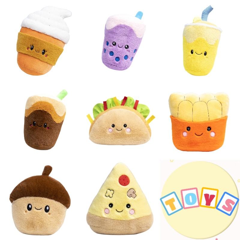 Creative Cartoon Snack And Beverage Little Rabbit Plush Pillow Sofa Cushion Stuffed Toy For Girls