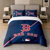 Σετ Κλινοσκεπασμάτων 3 Τεμαχίων Boston Red Sox Μαλακό Σεντόνι και Δύο Μαξιλαροθήκες Διακόσμηση Υπνοδωματίου Σπιτιού