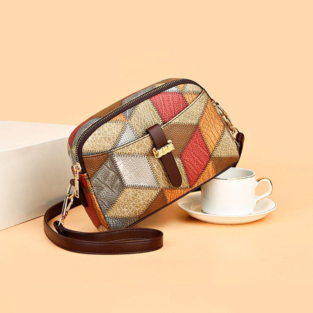 Fashion PU Lether Shoulder Bags Large Capacity Crossbody Bags Mom's Bag Women Female