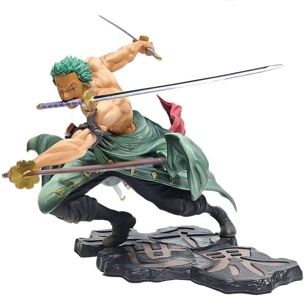 

Action Zoro Roronoa Figure 8 Inch One Piece Anime Statue Collection Model Zoro
