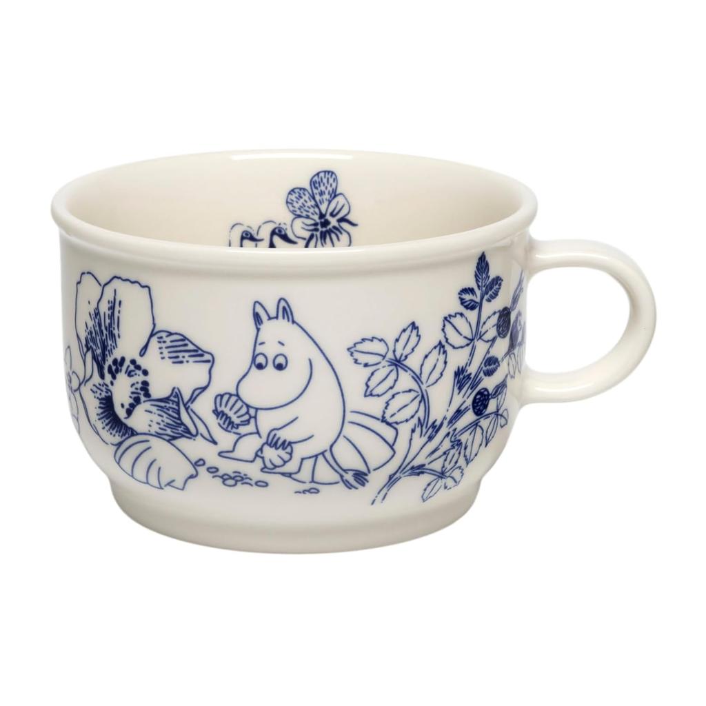 Moomin Arabia Hal Mug Cup Blue Capacity Approximately 300ml.