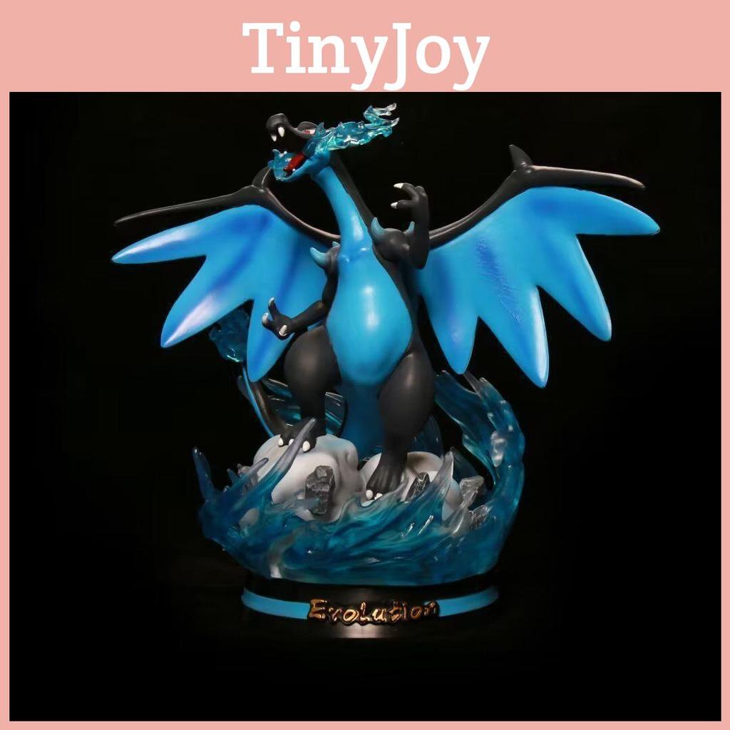 Atemberragendes Ei Mega-Glurak Leuchtet im Dunkeln PVC Figur Sammlerstück Anime Modell