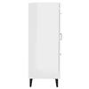 Sideboard High Gloss White 69.5 x 34 x 90 cm Engineered Wood