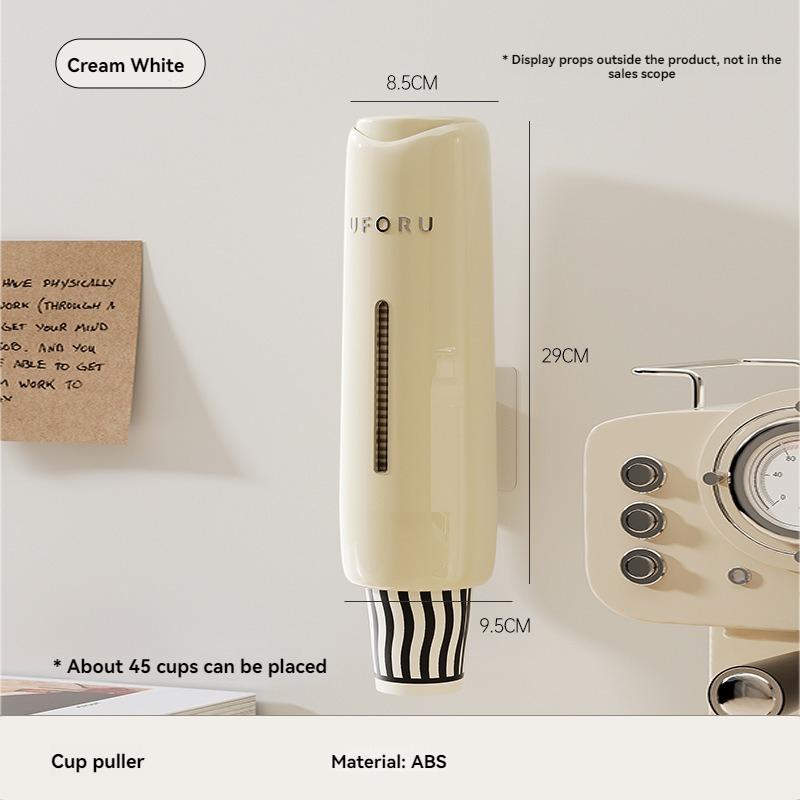 Домашний диспенсер для воды без перфорации, вытяжка для стаканов, гостиная, кухня, ополаскиватель для полости рта, настенный кронштейн для домашнего офиса, больницы белый