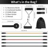 P90X 11-Piece Latex Resistance Bands Set for Fitness Training