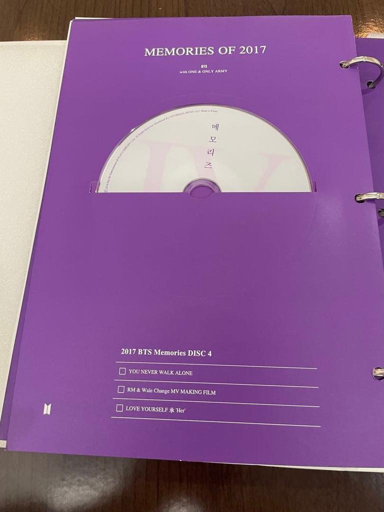 [USED] BTS MEMORIES OF 2017 CD DVD with Japanese Subtitles