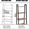 Book Shelf,Ladder Bookcase,4 Tier Tall Book Case for Bedroom,Living Room and Office