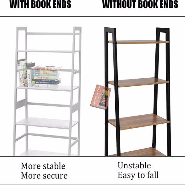 Book Shelf,Ladder Bookcase,4 Tier Tall Book Case for Bedroom,Living Room and Office