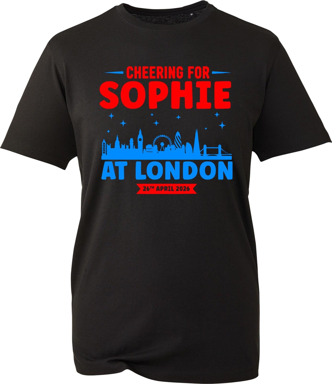 Personalised London Marathon 2026 Running Support Race Day Spectator Tee T-Shirt L