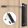 2pcs Lightweight Stainless Steel Automatic Door Closer Device ls Quiet AndSuitable For Residential Use With Screw Accessories