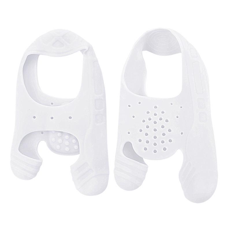 Silicone Toe Arch Separator with Massage Granules – Shock Absorbing, Non-slip, Flexible Anti-wear Pad One size белый