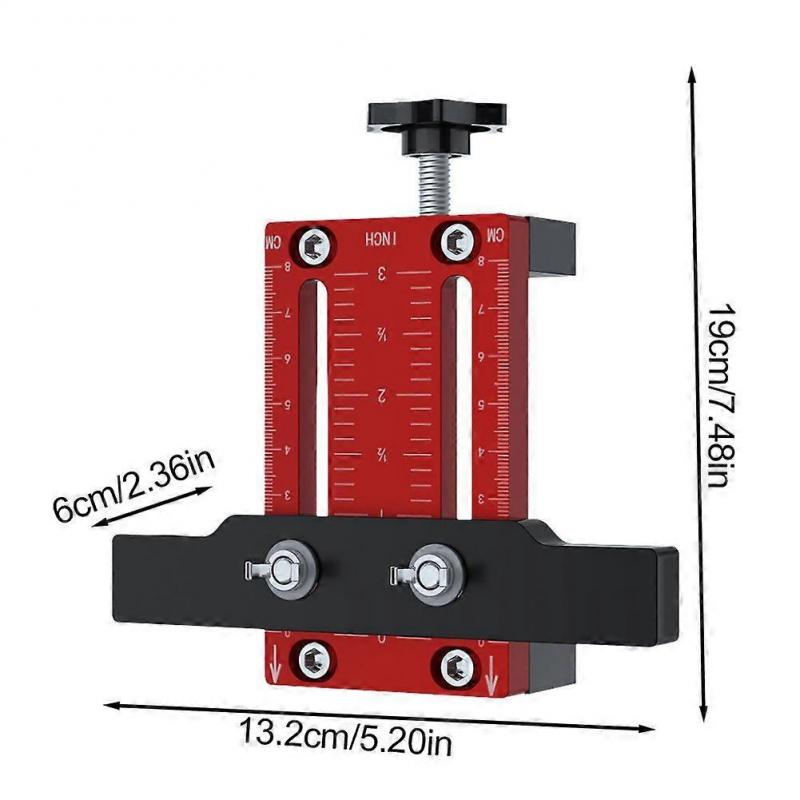 Cabinet Door Installation Positioner Tool Free Adjustable 60mm Alloy For Professional And DIY Cabinet Assembly
