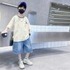 Children's Set for Boys 2026 New Trendy and Stylish Summer Clothes Korean Edition Cool and Stylish Short Sleeve Two Piece Set