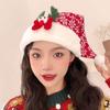 Santa Claus Christmas Hat Merry Christmas Decoration Elk Deer Cap Gift Red Plush Hat  Warm