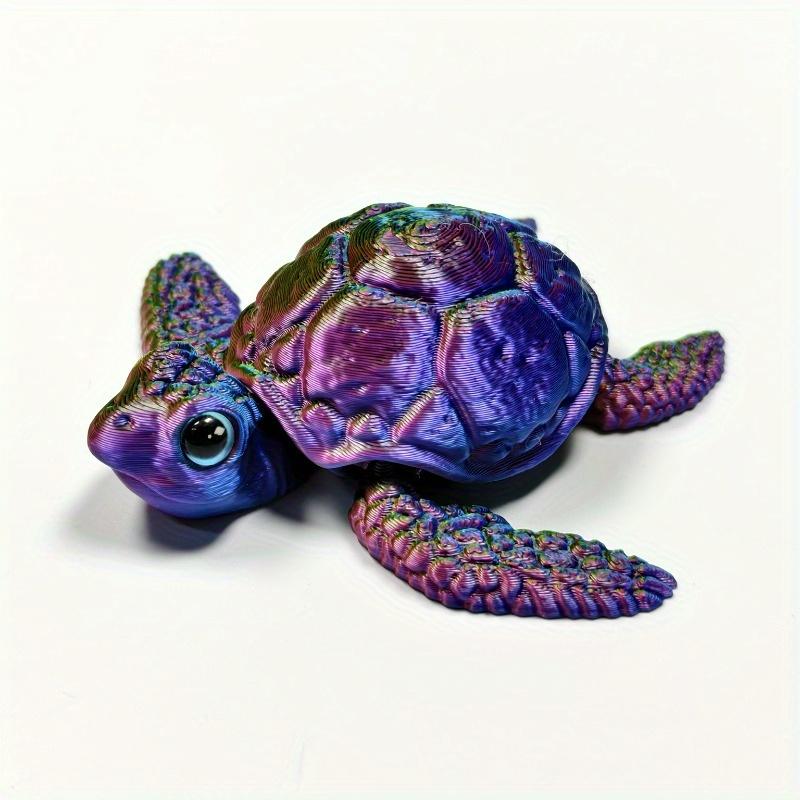 3D Printed Turtle Figurines Movable Joints Creative Collection Desktop Decoration Ornaments Holiday Gifts for Decoration Crafts