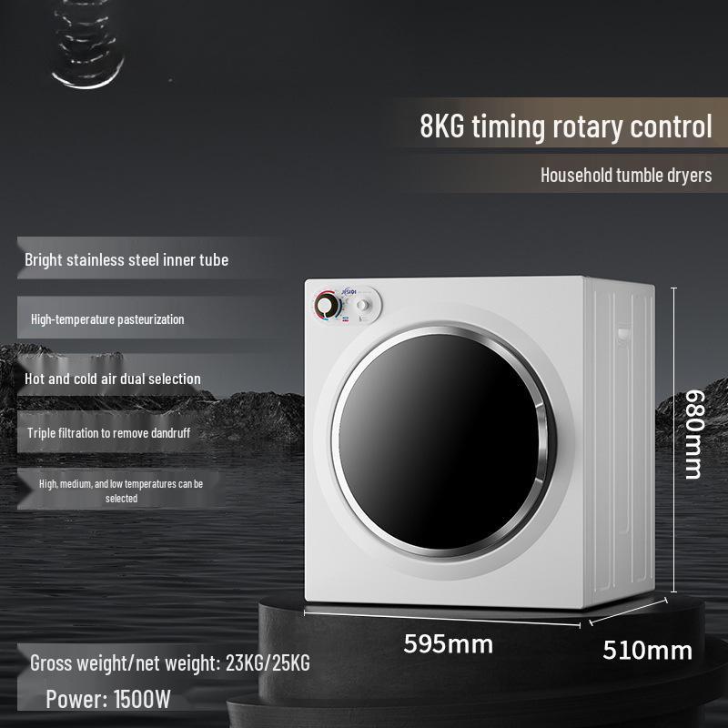 German Heat Pump Clothes Dryer - Large Capacity, Ideal for Home & Hotel Use.