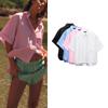 Spring New Fashion Commute Minimalist All-Matching Lapel Curling Short Sleeve Pocket Decorated Poplin Shirt 2837200