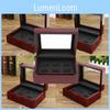 Jewelry Casket Fashion Simple Exquisite Girls Ring Jewelry Porous Set Mahogany