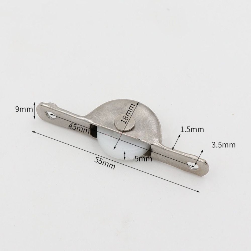 Nylon Sliding Door Bottom Pulley Iron Slotted Door Wheel Portable Barn Door Rollers  Worker