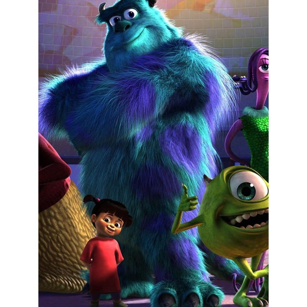 2026 Neues Disney Monster AG Diamantstickerei Cartoon Runde Diamantmalerei Neues Mosaik Puzzle Strasssteine Heimwanddekoration