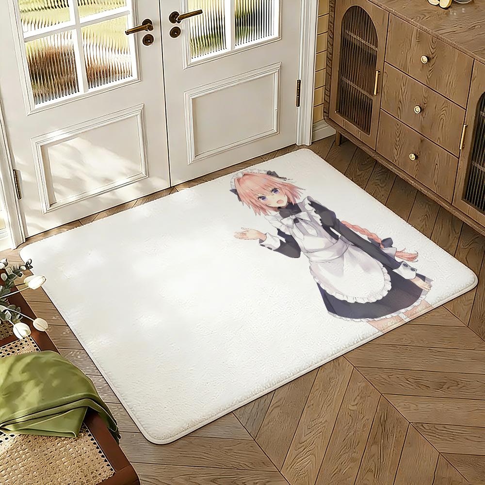 Astolfo Floor Mat Soft Thickened Absorbent Non-Slip Bedroom Living Room Door Mat Home Decor Flannel Rugs