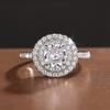 Light Luxury High-End Single Ring Woman, Lady Elegant Temperament Ring, Fashionable And Shiny Design Sense